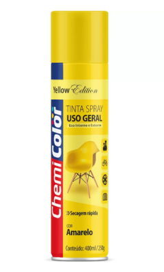 Chemicolor - Spray de Uso Geral - 400ml - Amarelo Brilhante