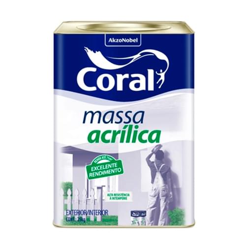Massa Acrílica Coral Lata 25Kg